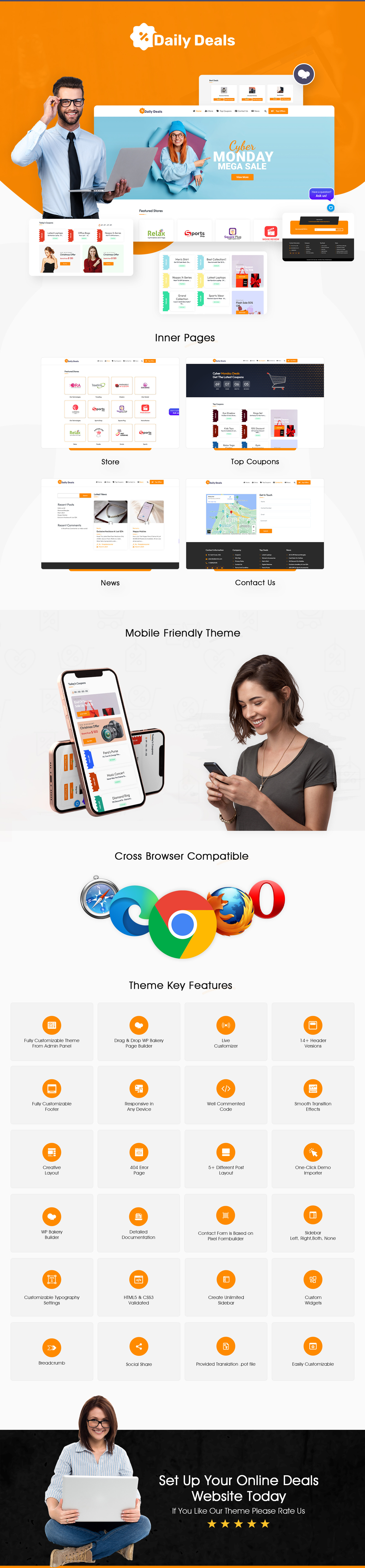 Daily Deals WordPress Theme 236662 TemplateMonster