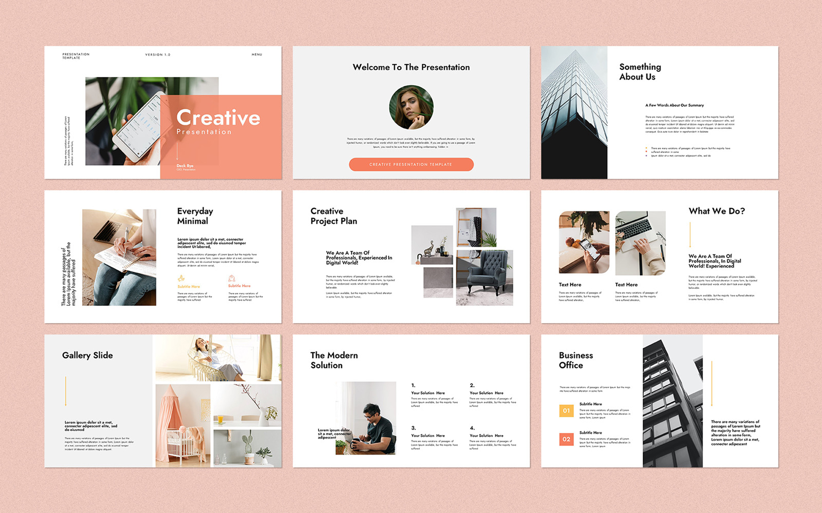 Creative presentation PowerPoint Layout template