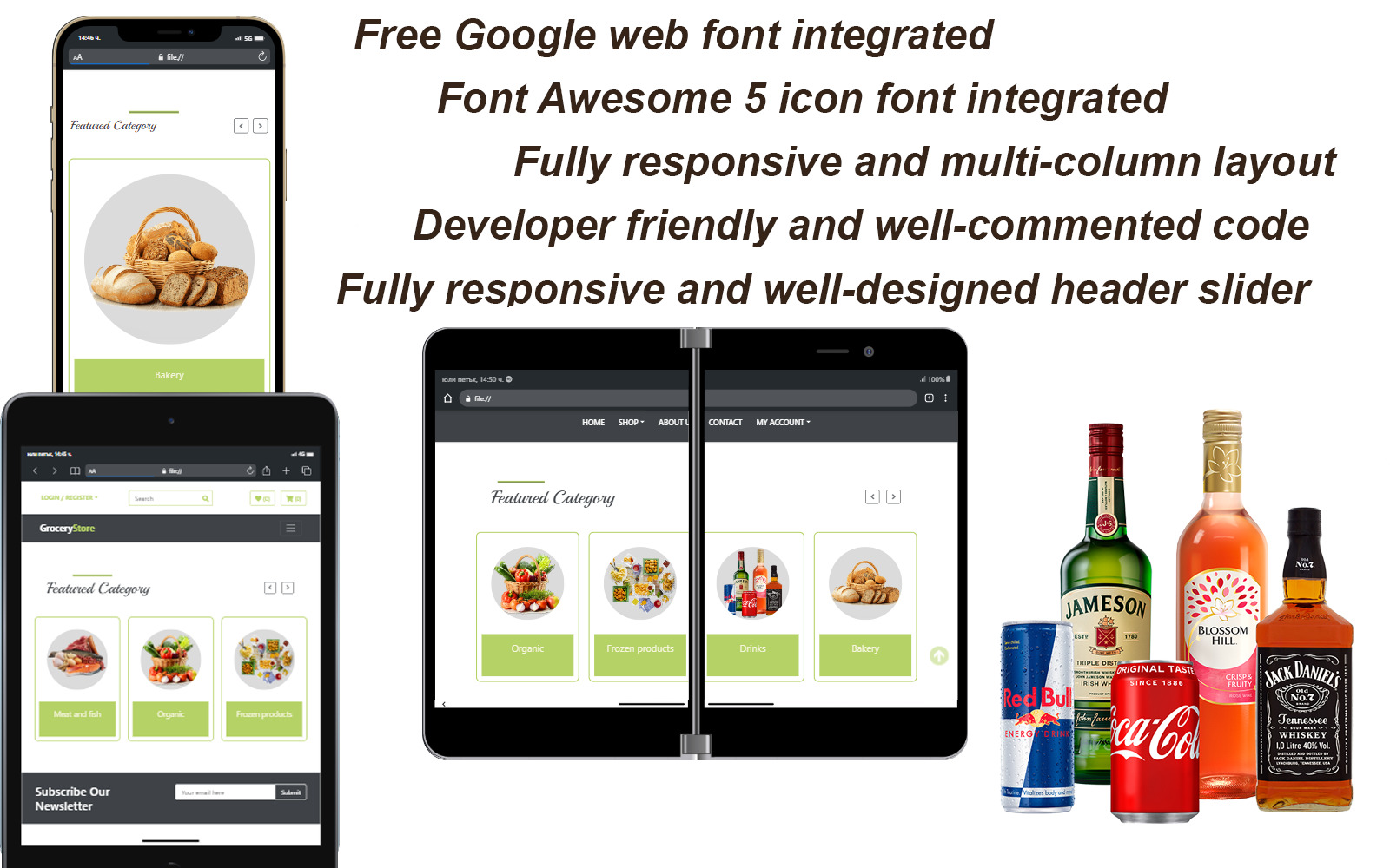 Grocery Store - Responsive HTML Bootstrap Template