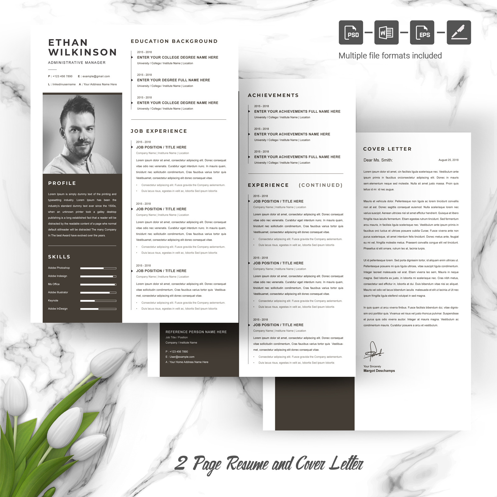 Ethan / Professional Resume Template - TemplateMonster