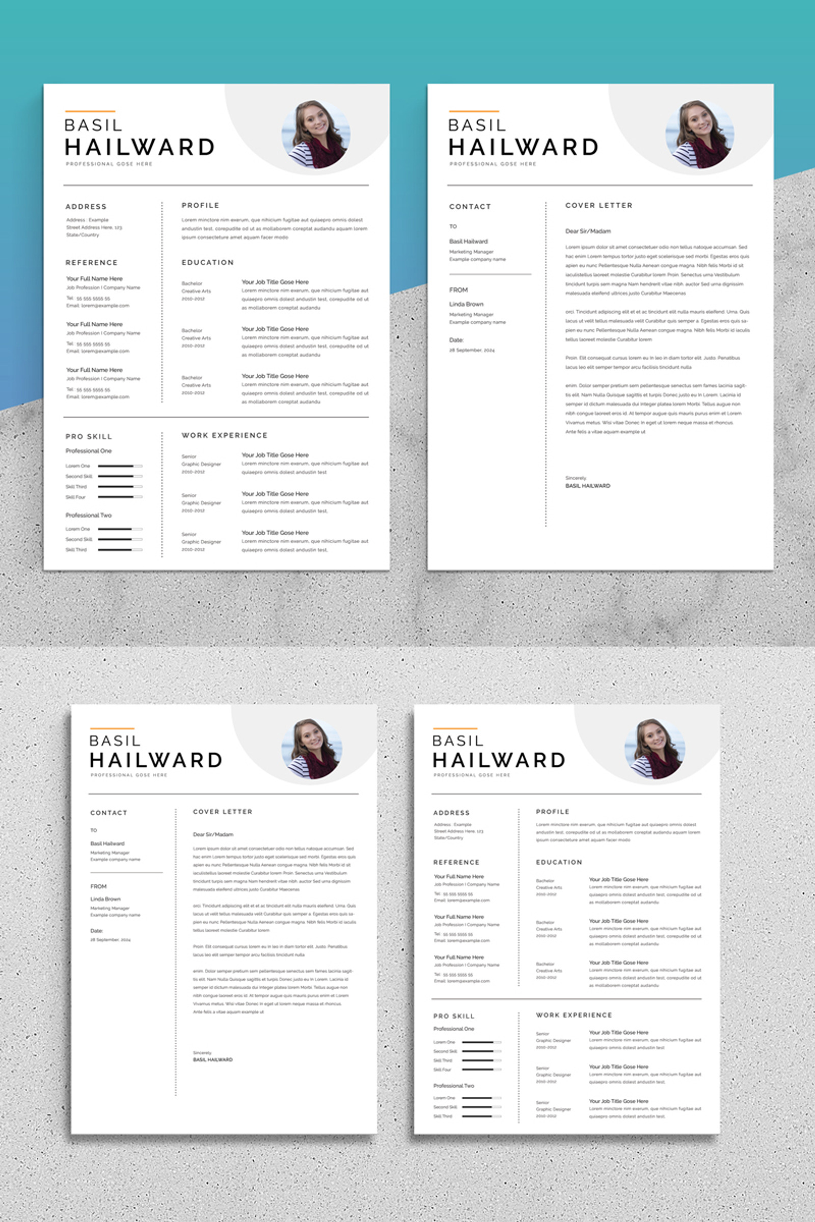 Professional Modren Resume Template #295037 - TemplateMonster