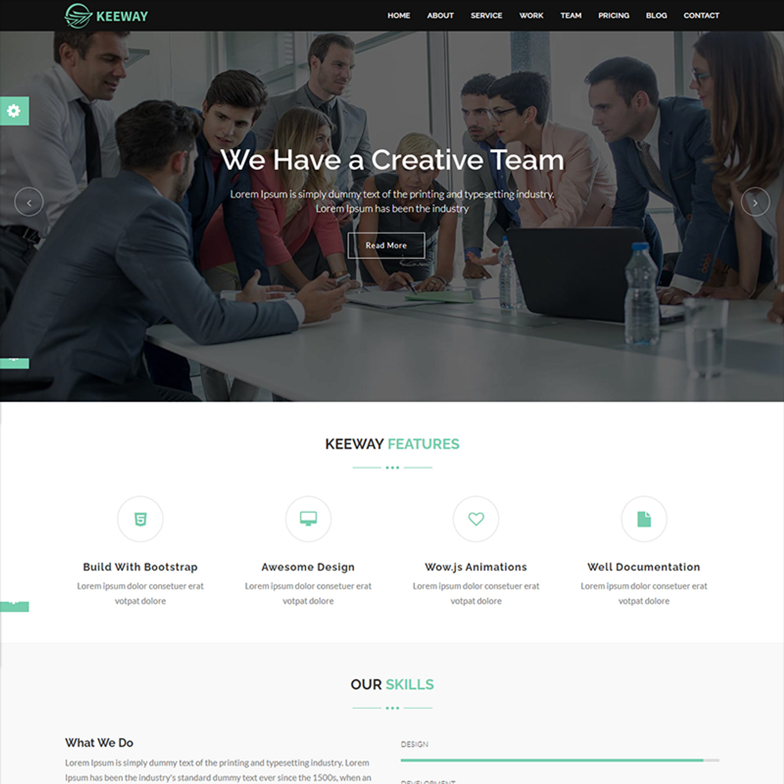 Keeway Digital Marketing Agency Website Template