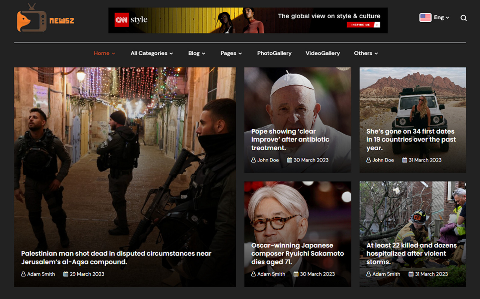 NewsZ - Newspaper, Blog, Journal, PhotoGallery, VideoGallery, and ...