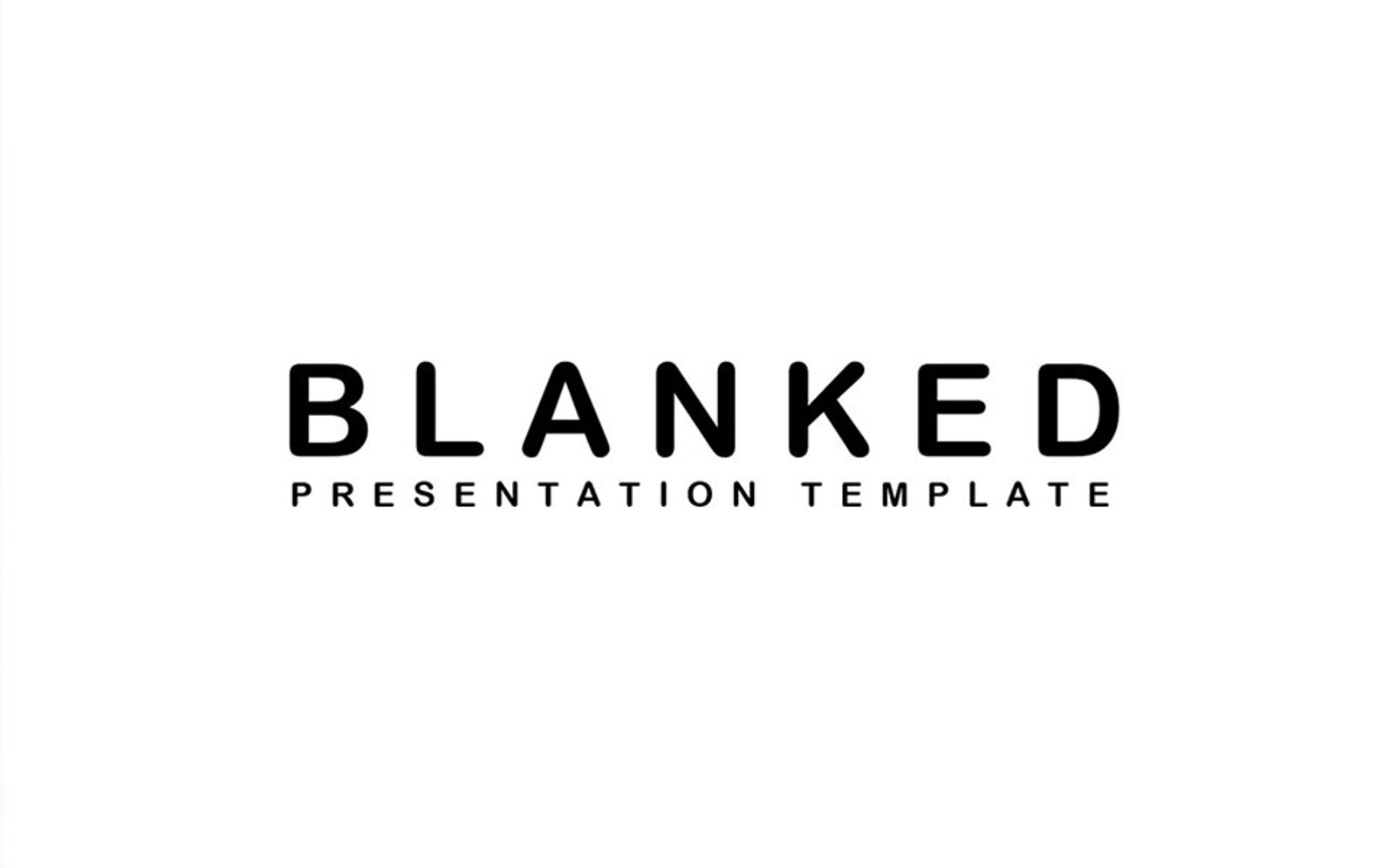 Blanked - Minimal Urban Google Slides template