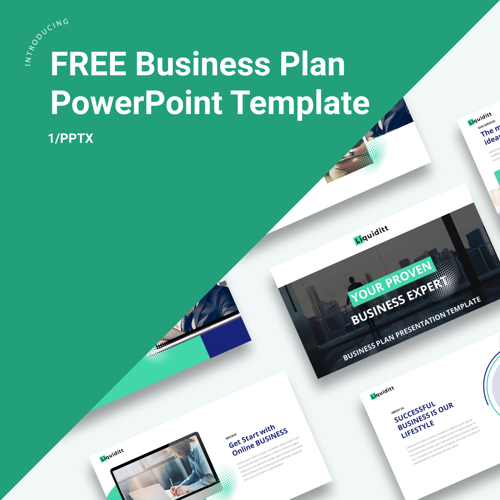 Free Business Plan Presentation PowerPoint template