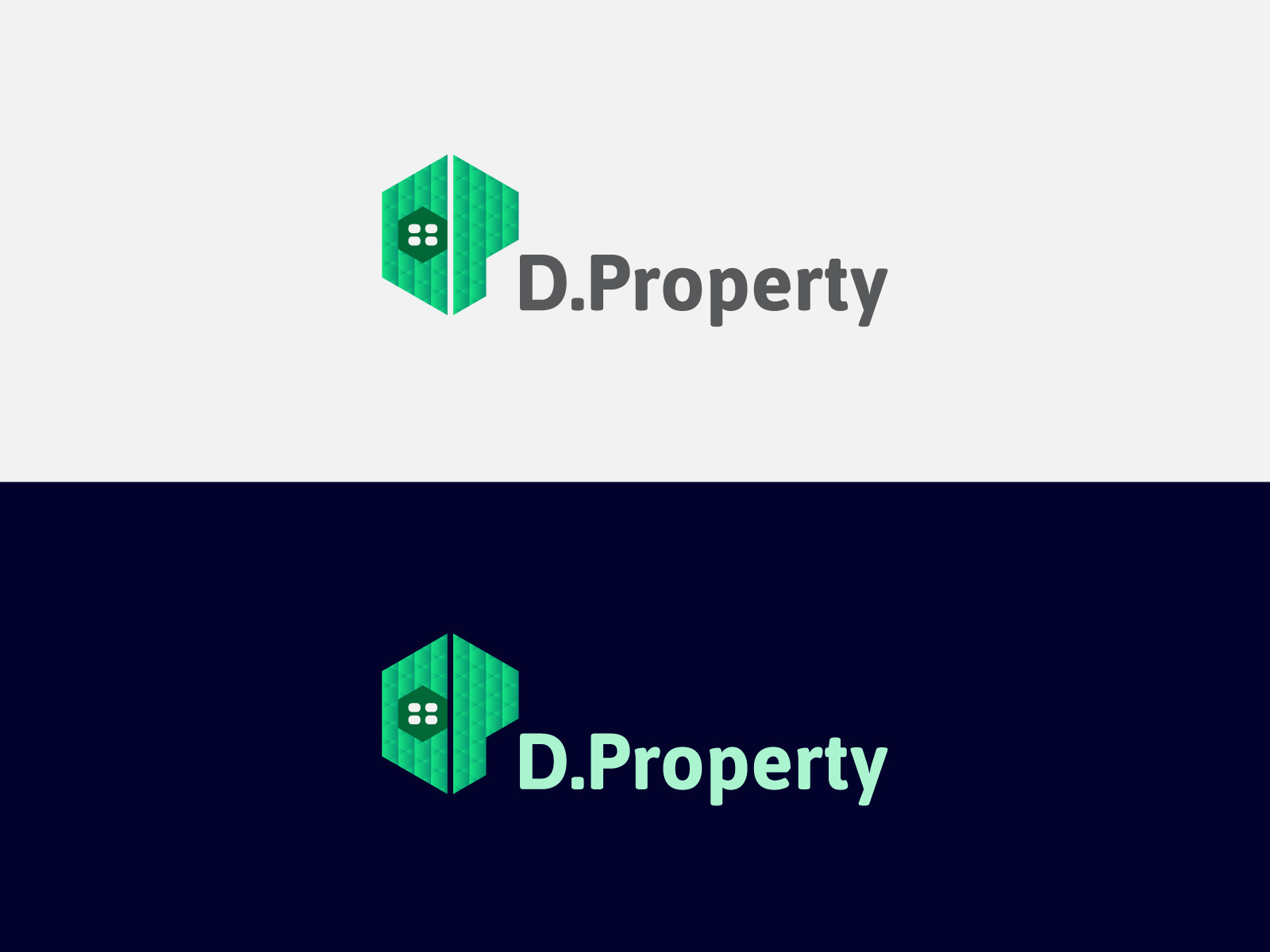 D+P Real Estate Logo design template TemplateMonster