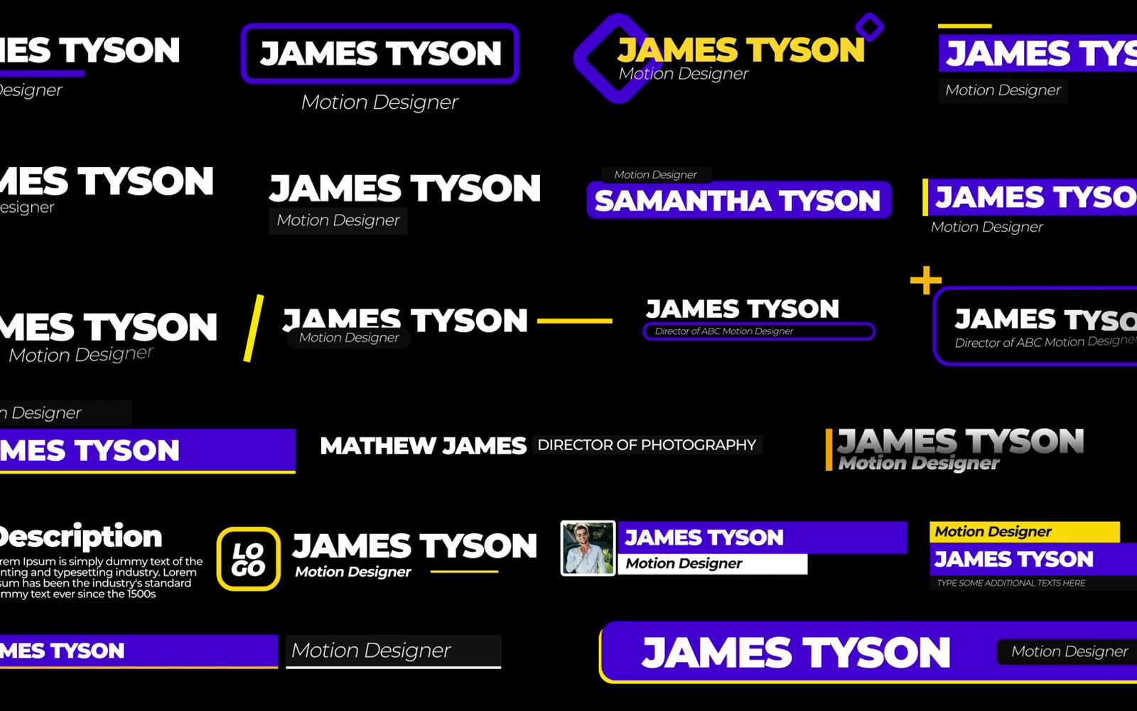 Smooth Lower Thirds After Effects template TemplateMonster