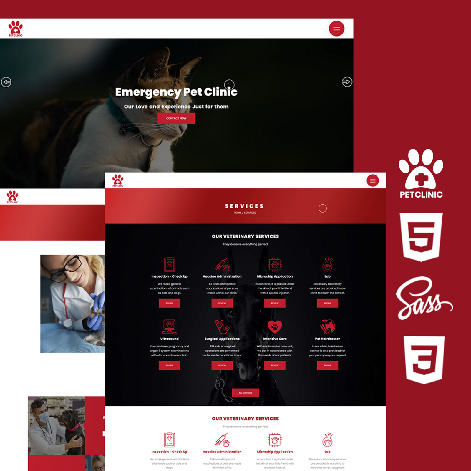 Pet Clinic Html5 Css3 Theme Website Template