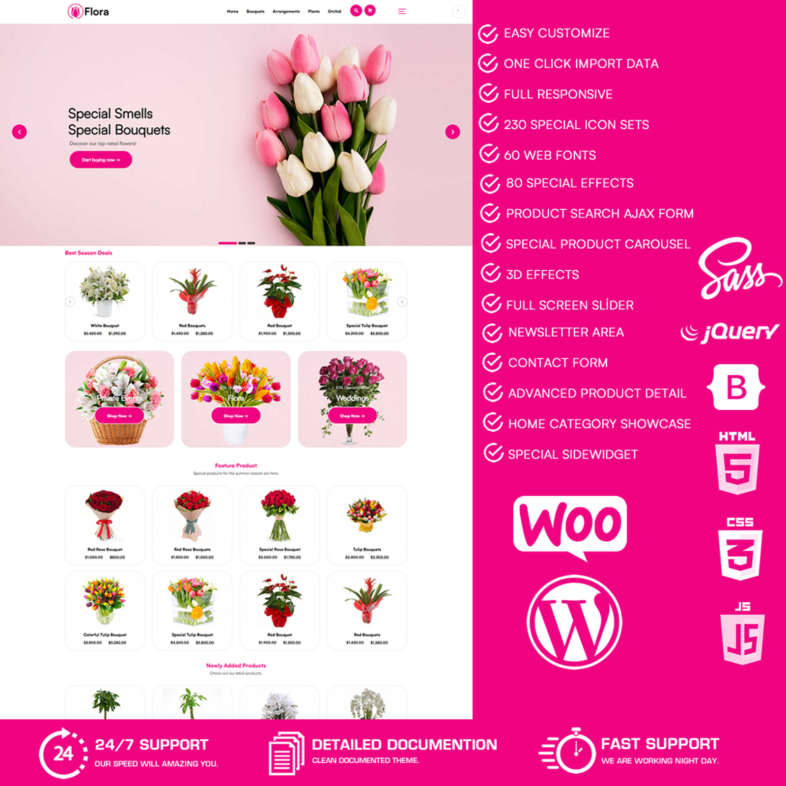 Flora Flower Shop WordPress Theme