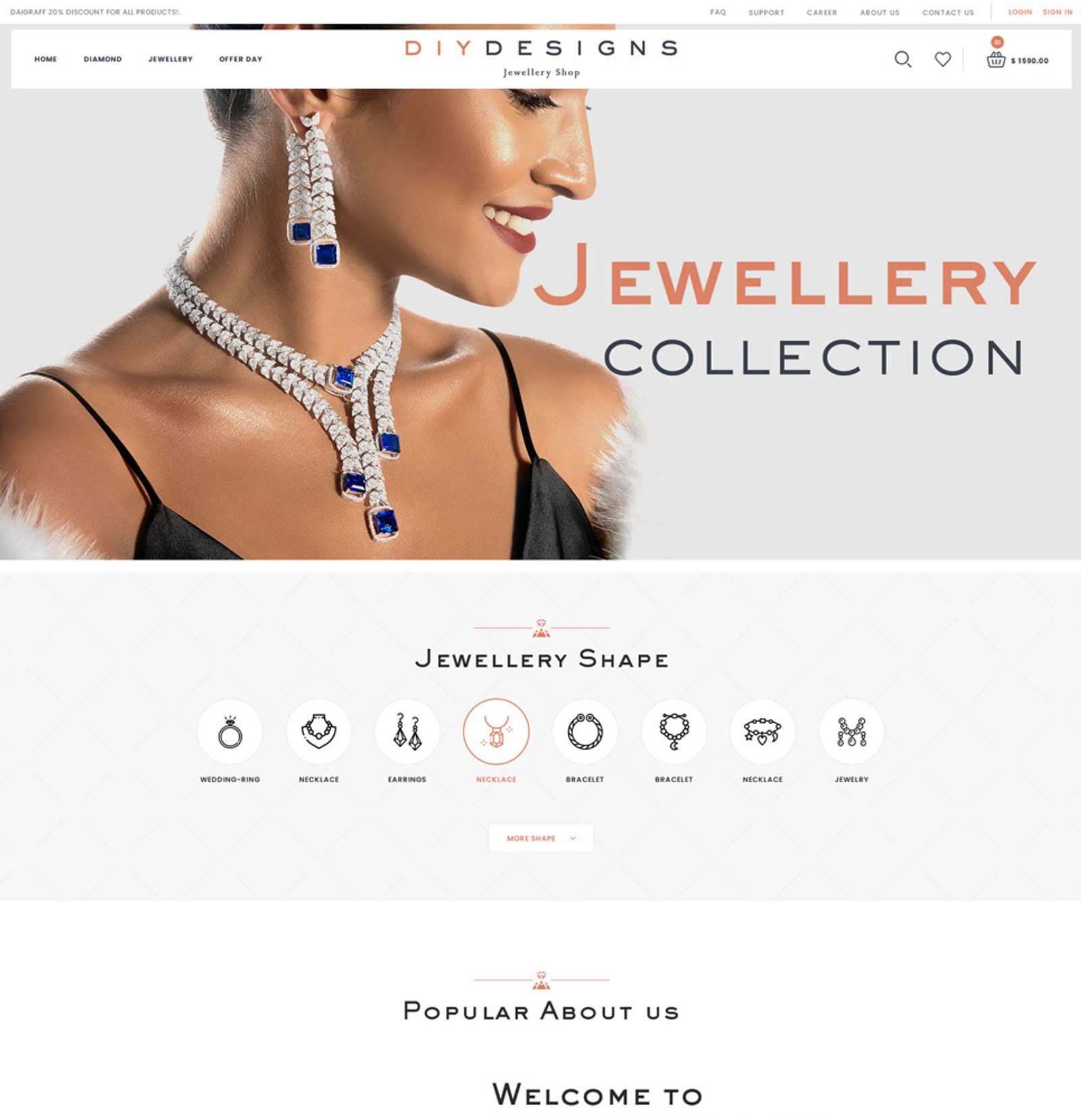 Diy Designs Jewellery PSD Templates TemplateMonster