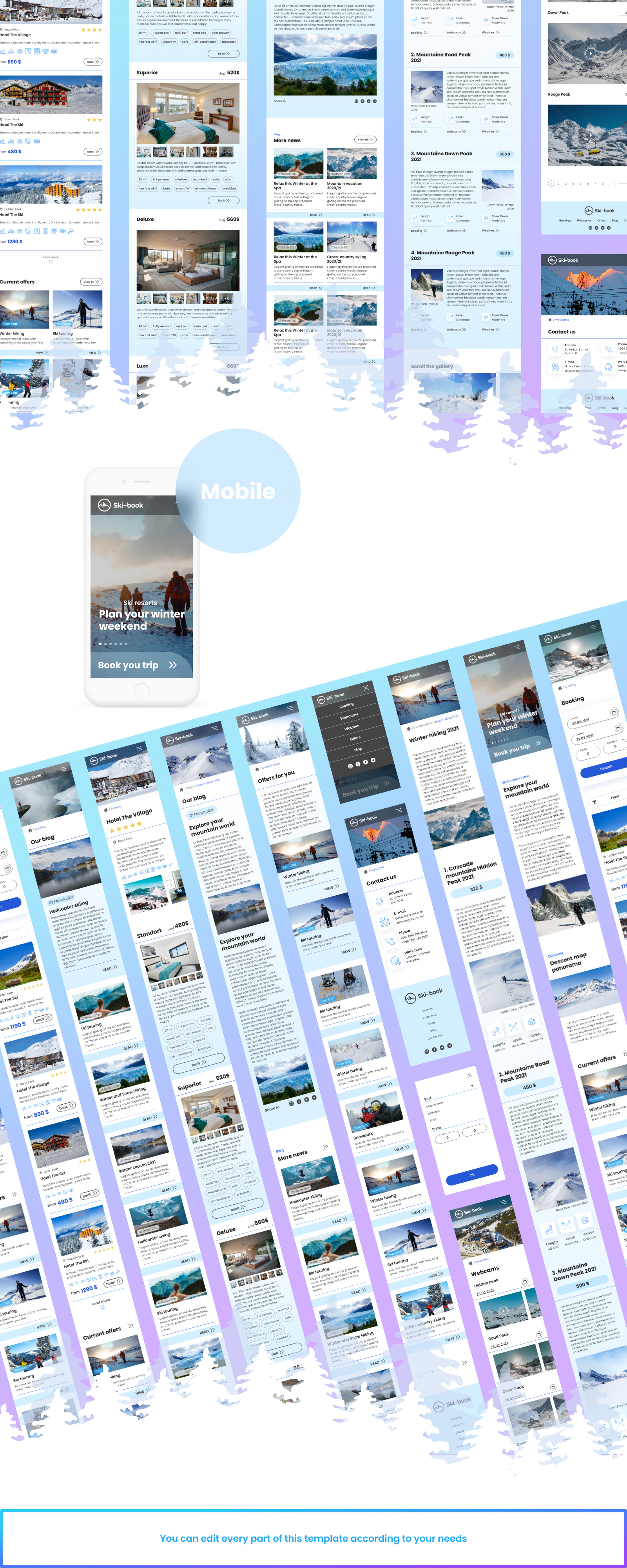 Ski-book — Ski Multipurpose HTML Website Template