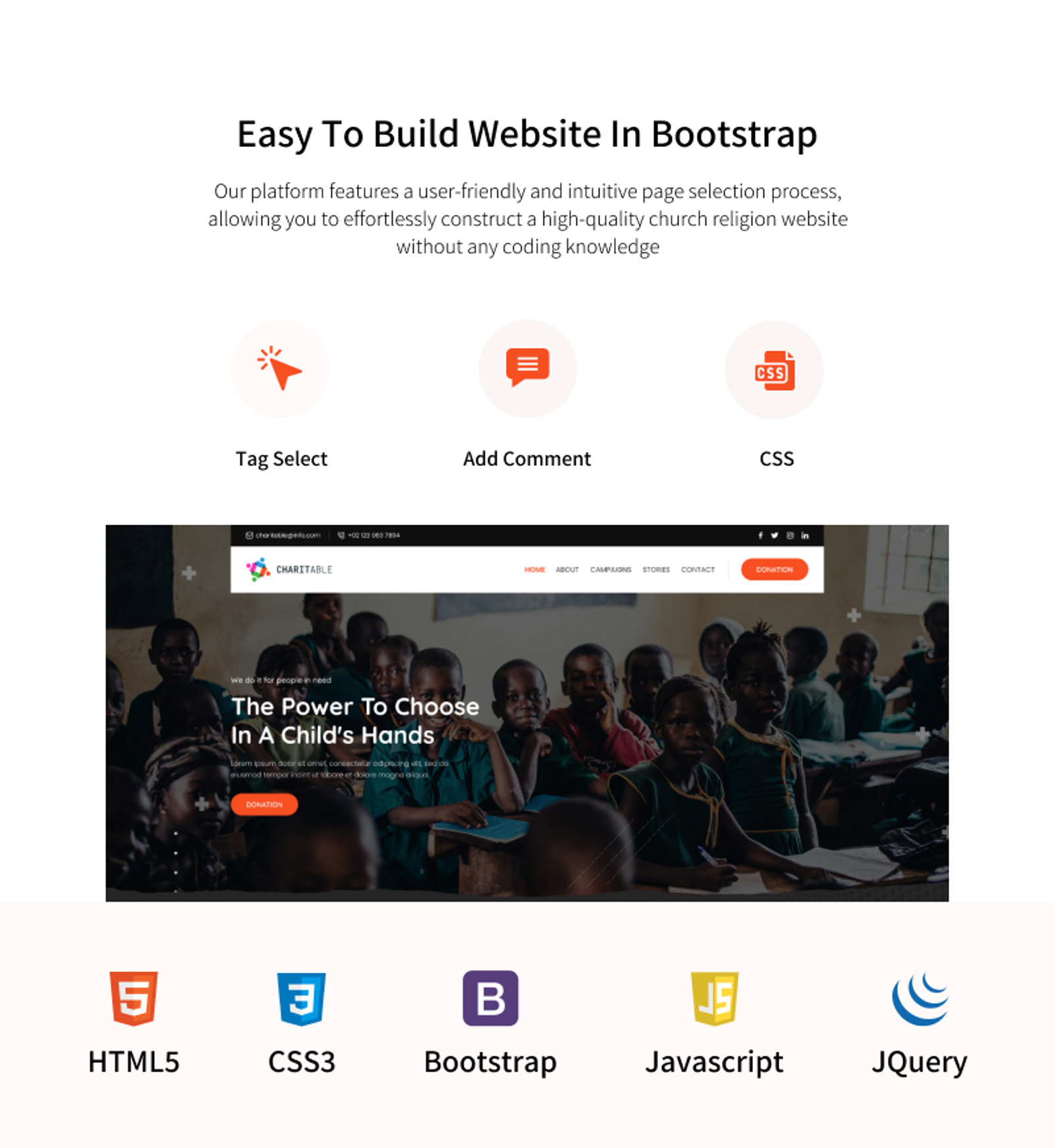 Charitable- NGO and Charity Trust Services HTML Bootstrap Template