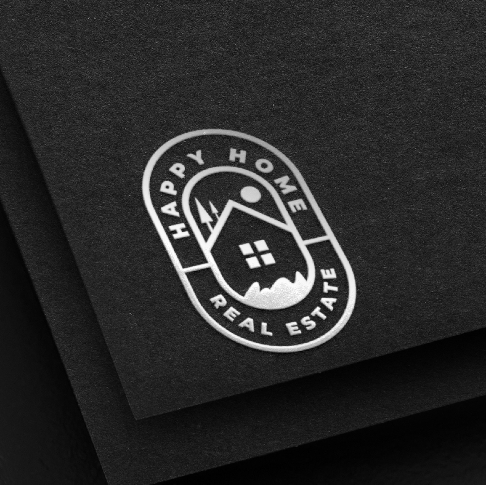 Happy Home Real Estate Logo Template TemplateMonster