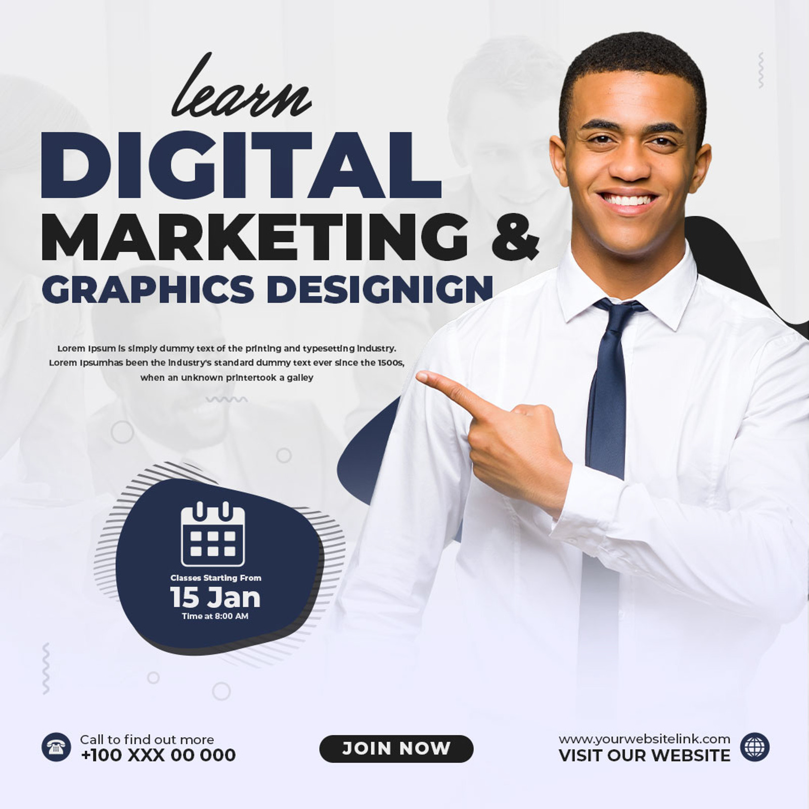 Learn Digital Marketing And Graphic Designing Social Media Post Design
