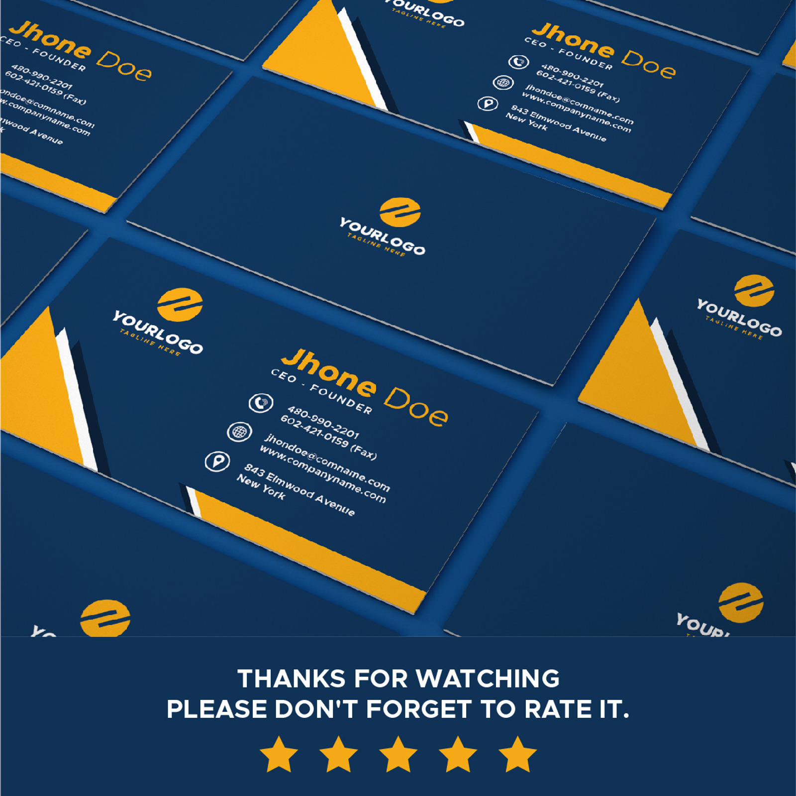 Multipurpose Business Card Volume 09 Corporate Identity Template