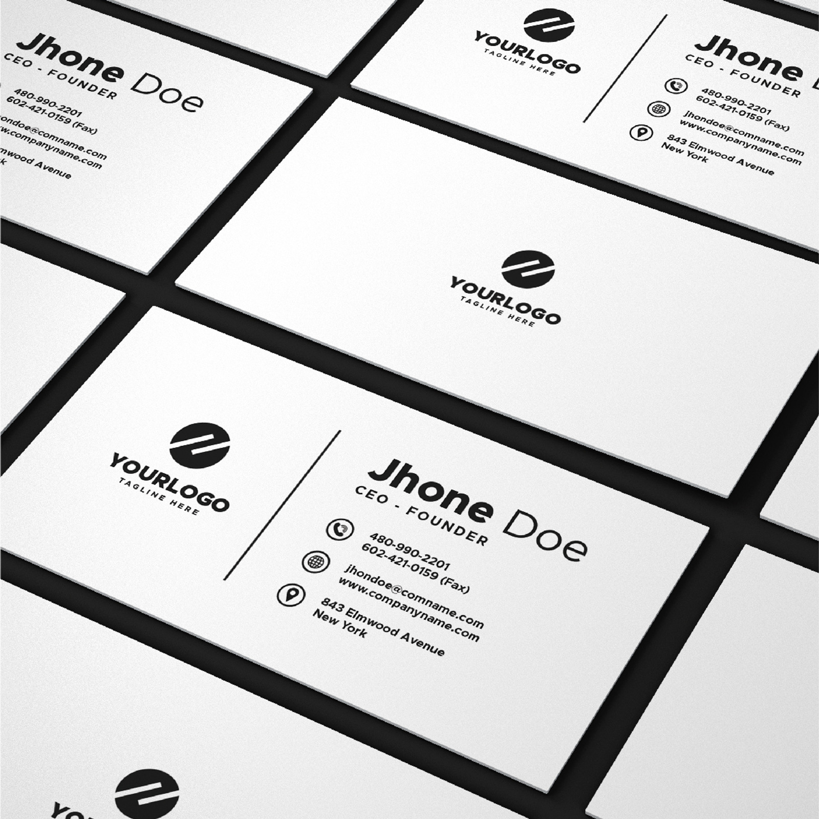 Multipurpose Business Card Volume 08 Corporate Identity Template