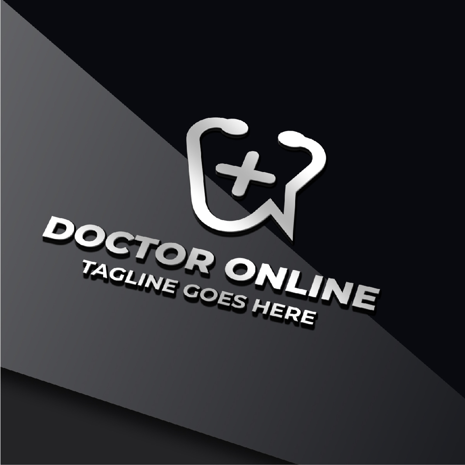 Doctor Online Logo Template #191079 - TemplateMonster