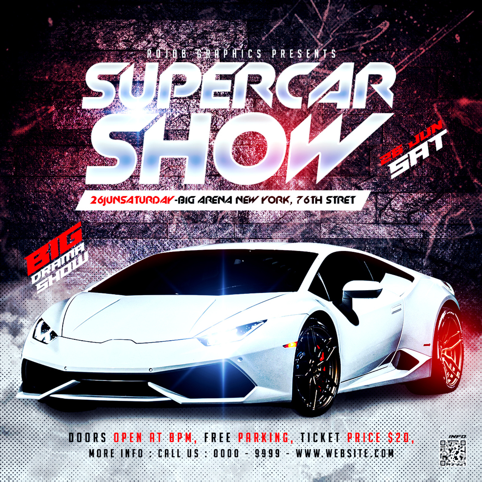 Car Show social media post template 227934 TemplateMonster