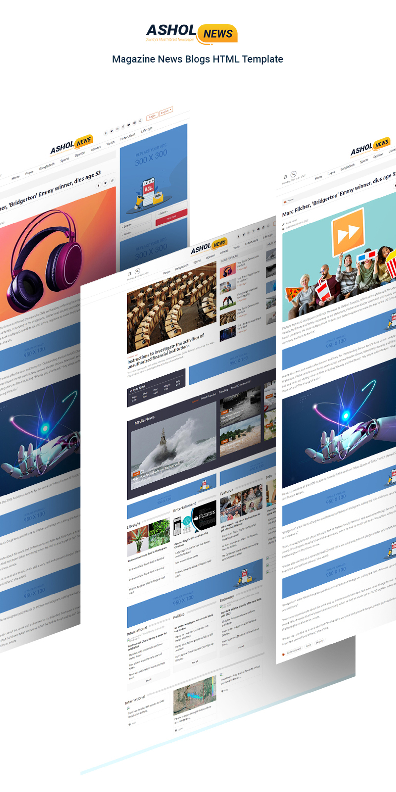 Asolnews-Magazine News Blogs HTML Template - TemplateMonster