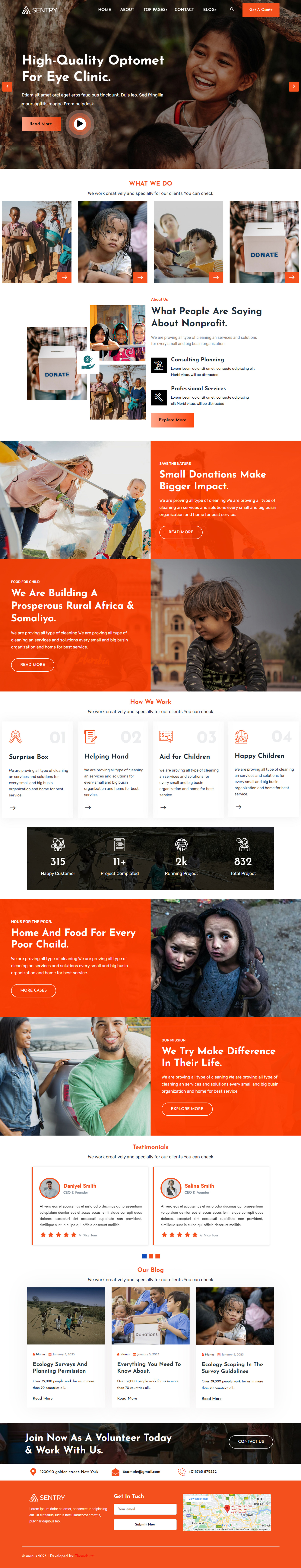Manus NonProfit Fundraising Charity WordPress Theme