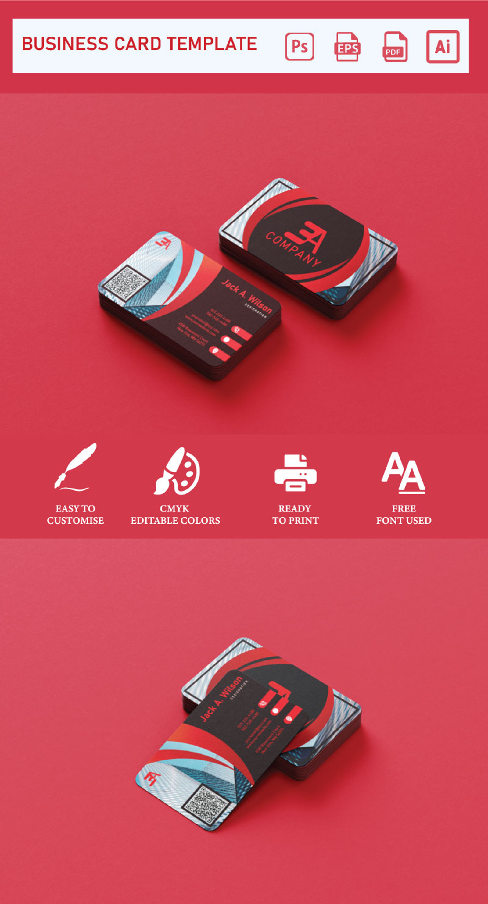 Corporate Business Card Template Visiting Card