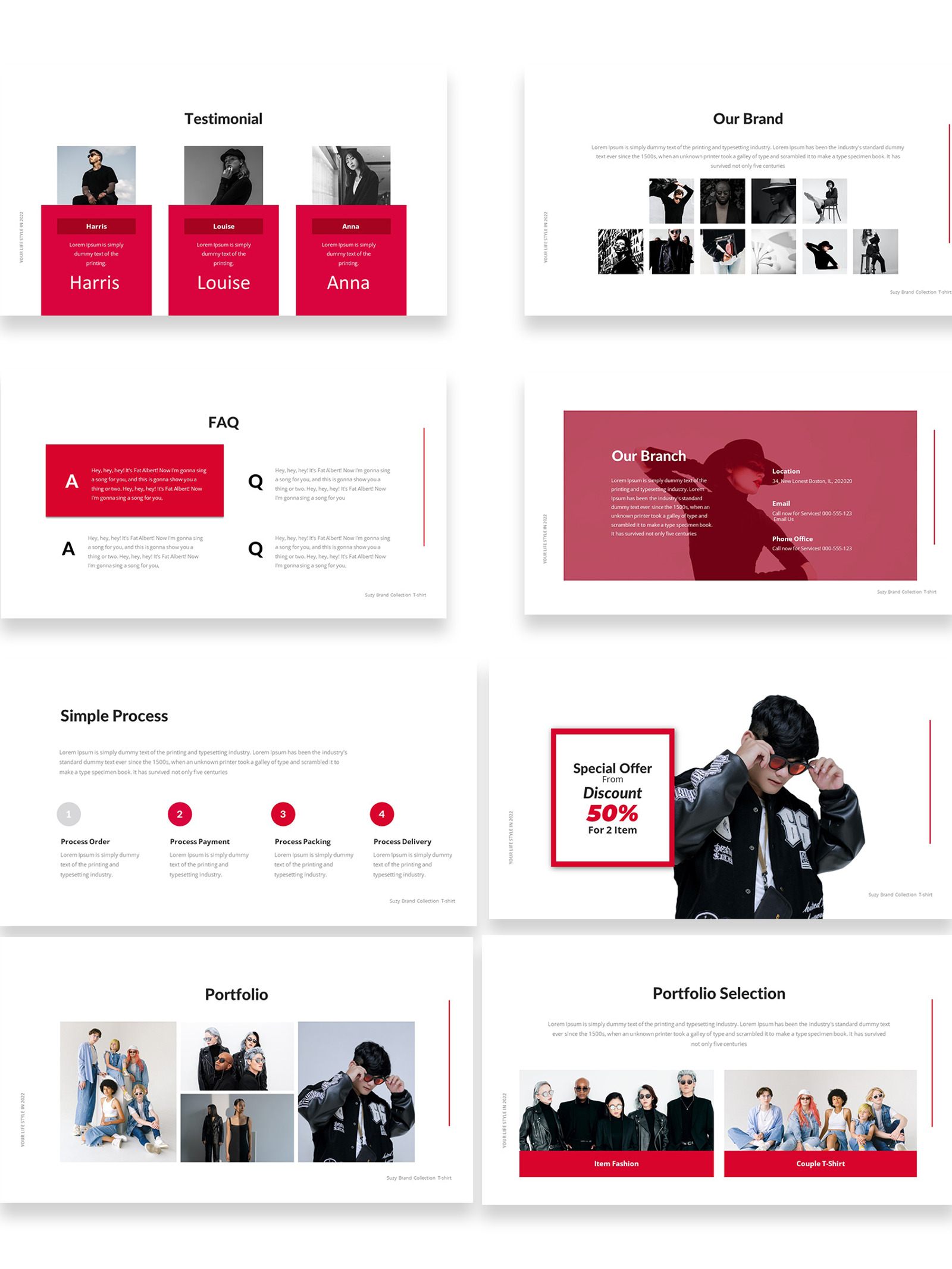 T-Shirt Store Powerpoint Template #369767 - TemplateMonster