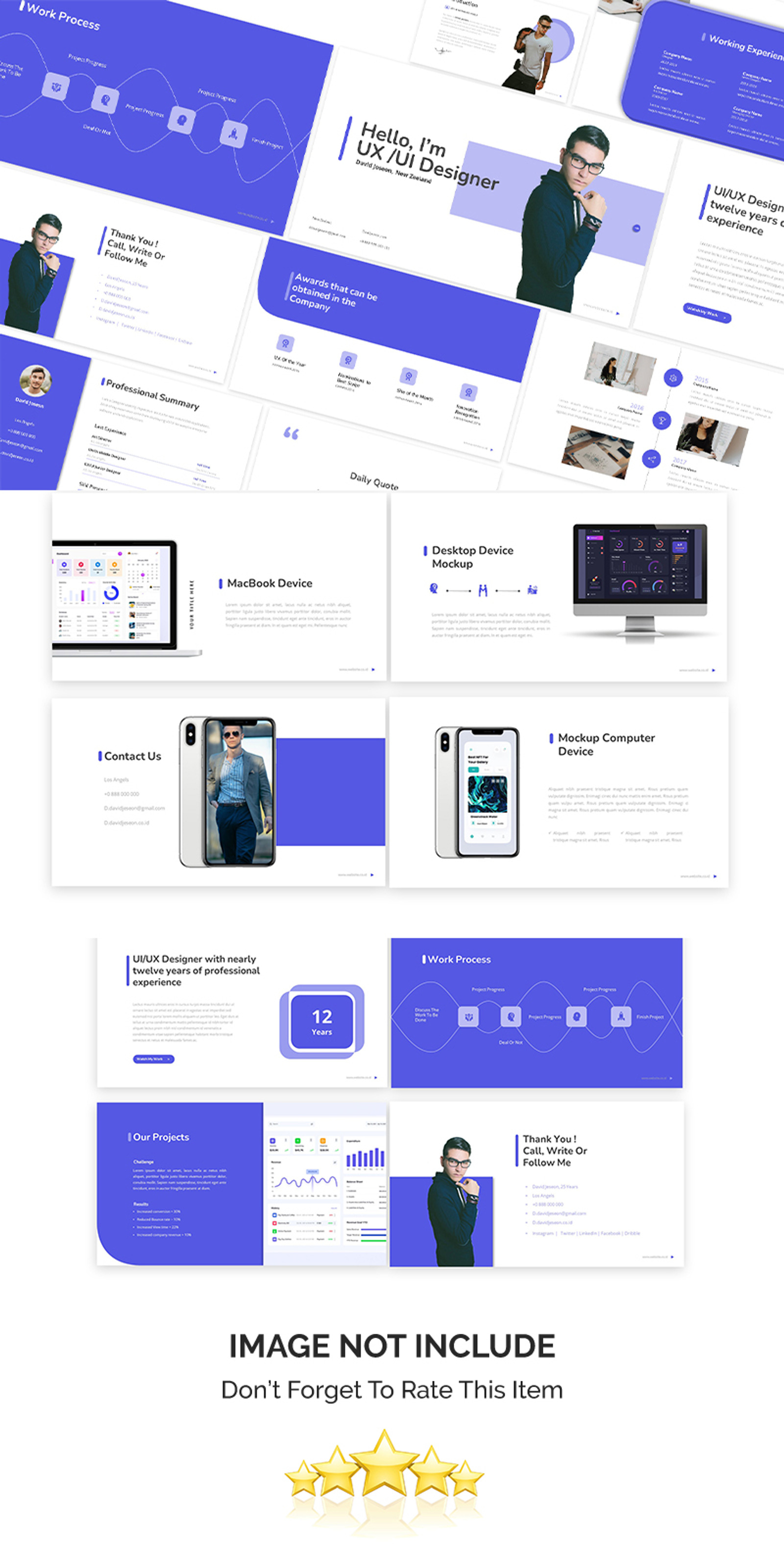 Resume Designer Ui Ux Powerpoint Template - TemplateMonster
