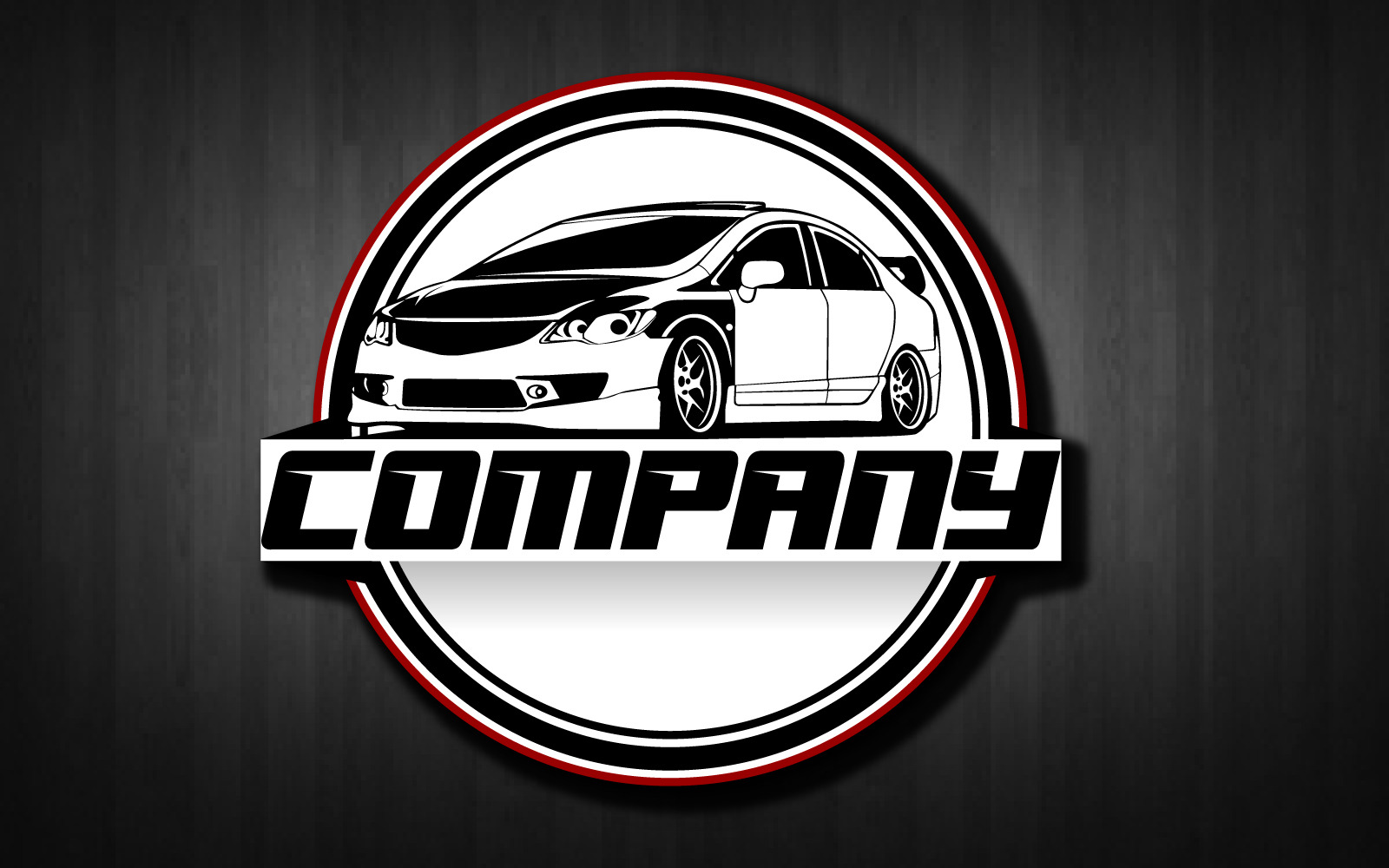 Cars Company logo (Automotive Sports design with concept sports vehicle)