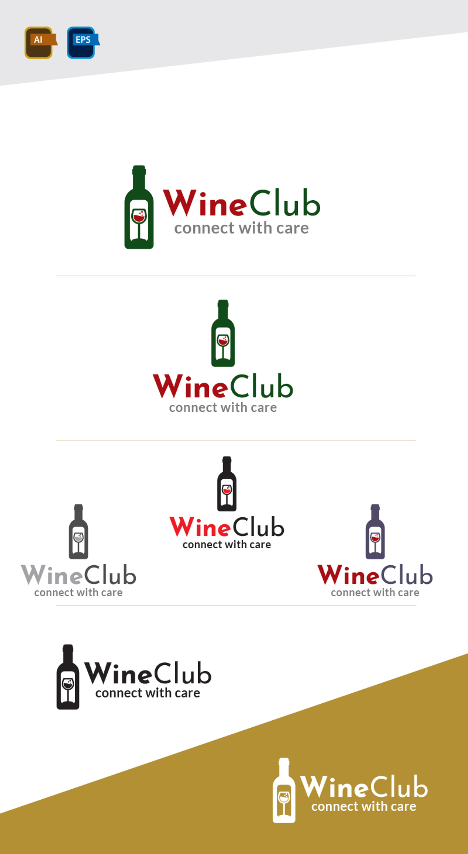 Wine Club Logo Design Template 207255 TemplateMonster
