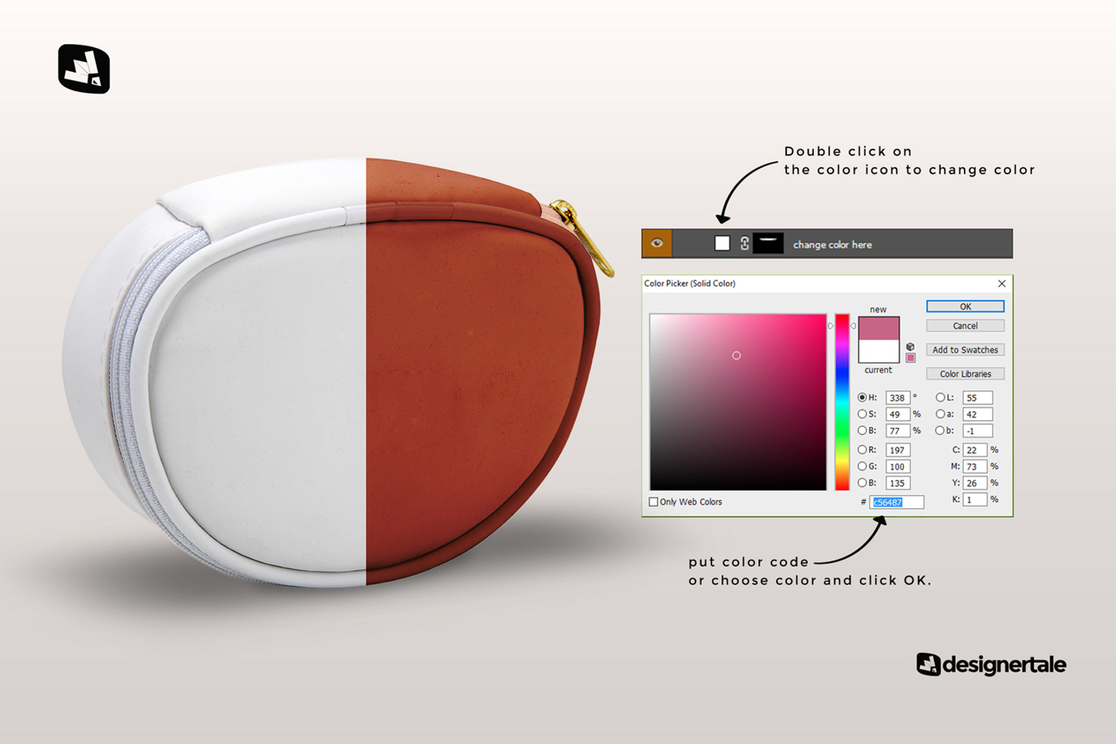 Luxury Carry On Toiletry Bag Mockup 259554 TemplateMonster