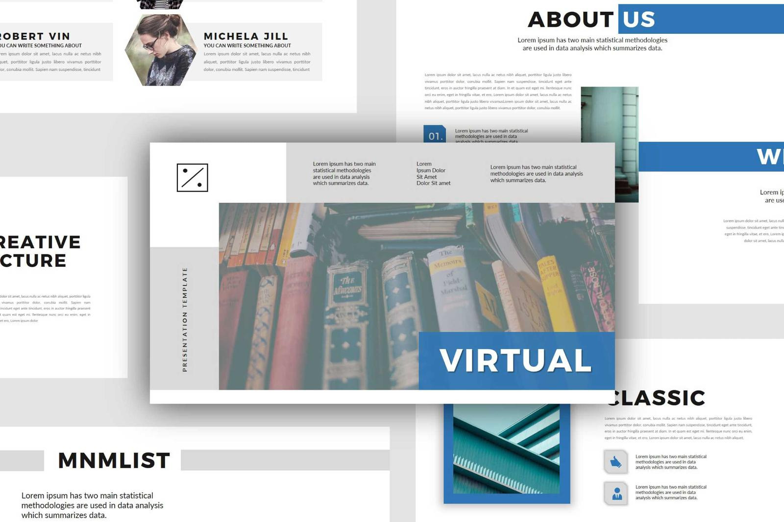 Virtual PowerPoint Presentation Template - TemplateMonster
