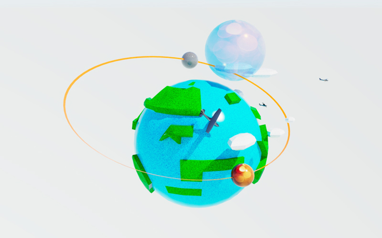 Low poly Earth VR AR lowpoly 3d model VR / AR / lowpoly 3d model