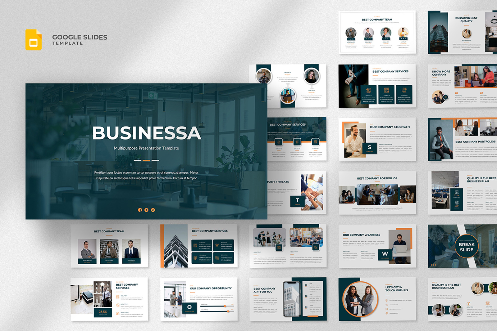 Businessa - Multipurpose Business Google Slides Template