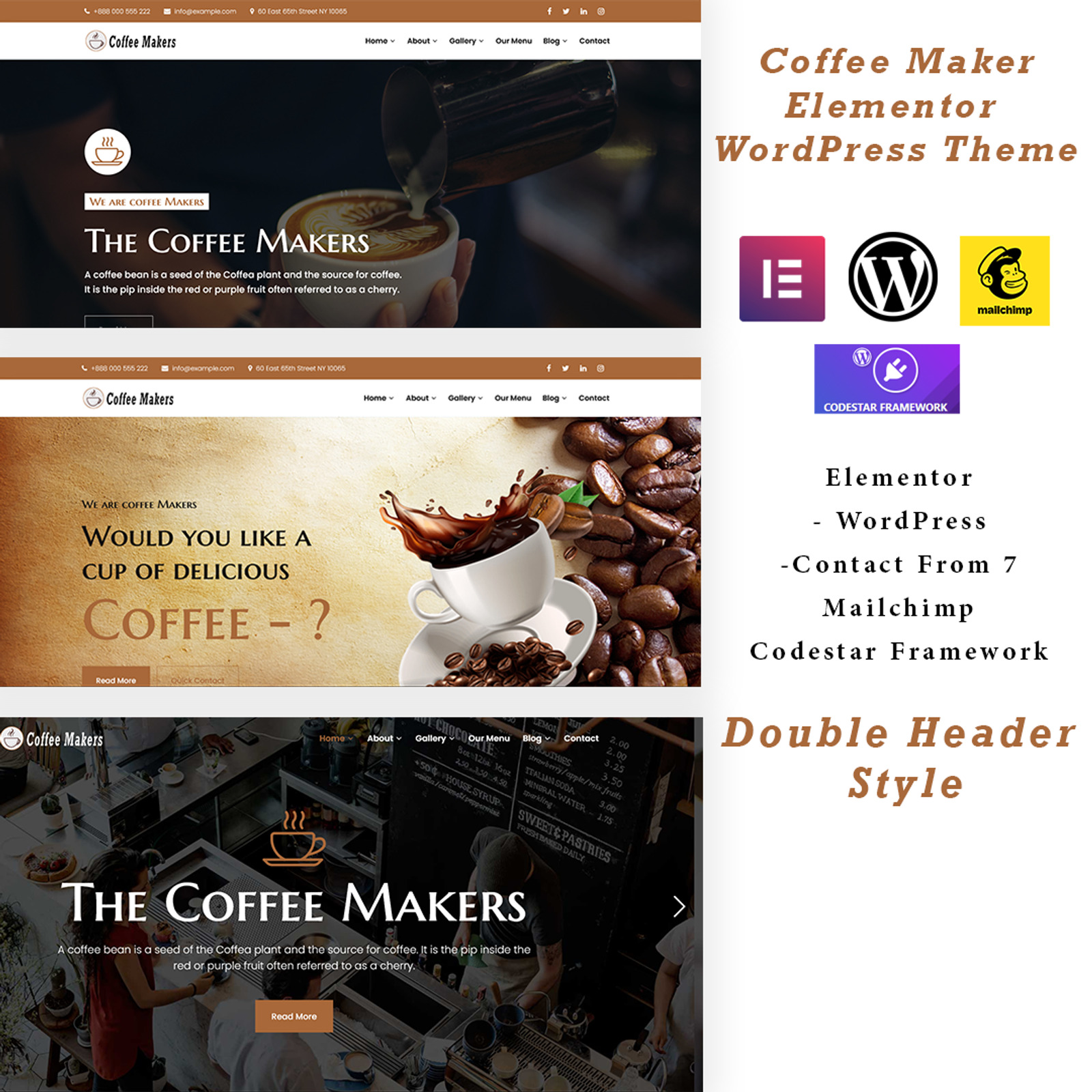 Coffee Makers The Elementor Coffee WordPress Theme