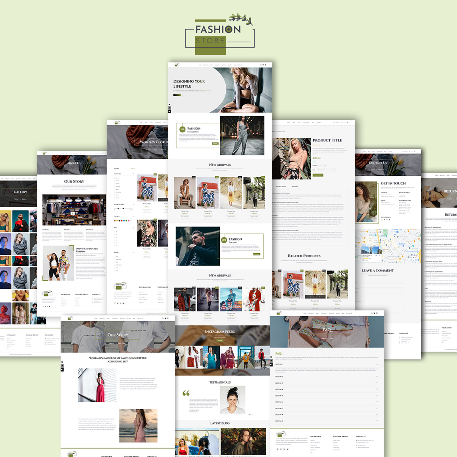 Fashion Store HTML template #235809 - TemplateMonster