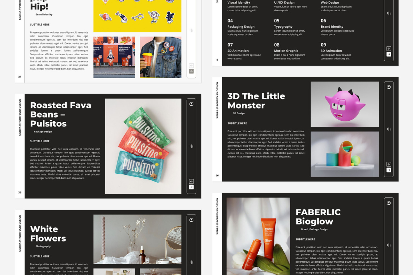Sierra - Portfolio Google Slides Template - TemplateMonster