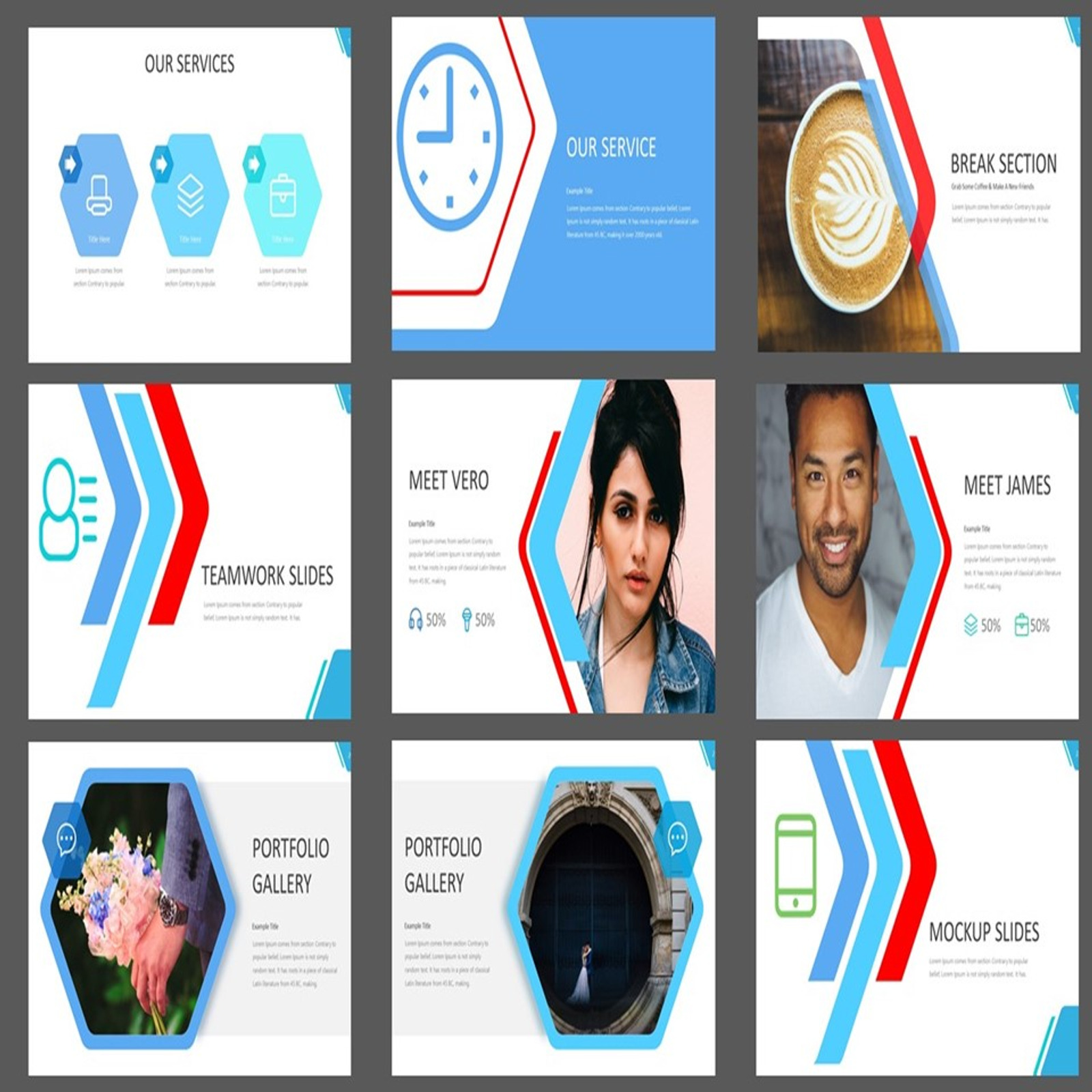 Minimal Design Business PowerPoint Template - TemplateMonster
