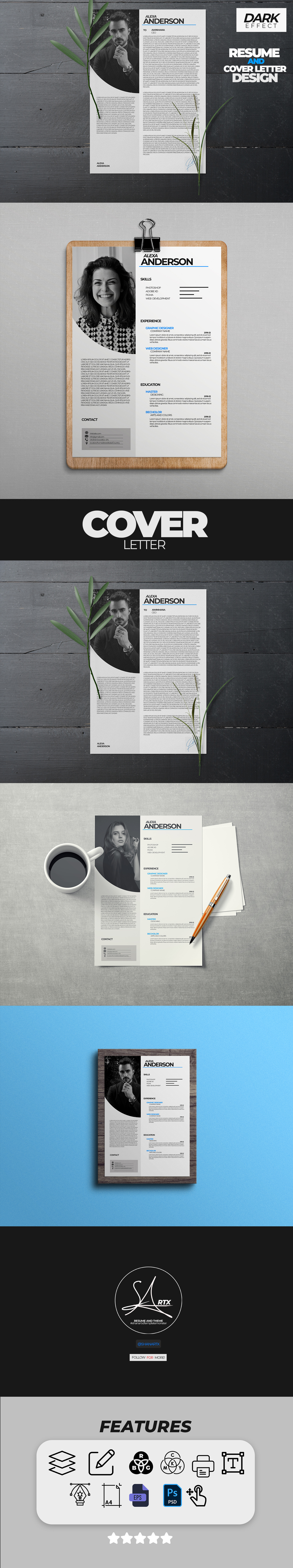 Alex Template Free Alex Resume Template Professional Resume and Cover Letter