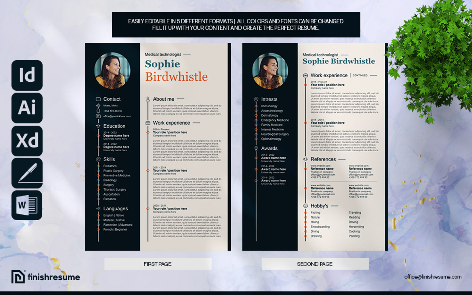 Medical Technologist Resume Template Finish Resume