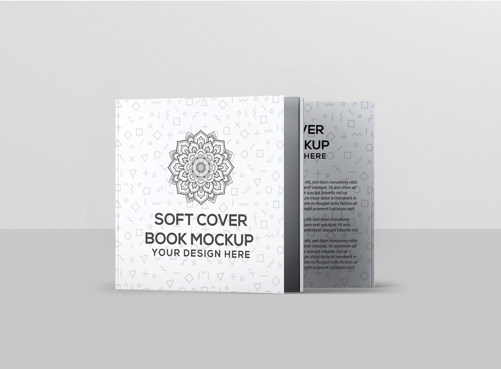 Soft Cover Square Book Mockup #343774 - TemplateMonster