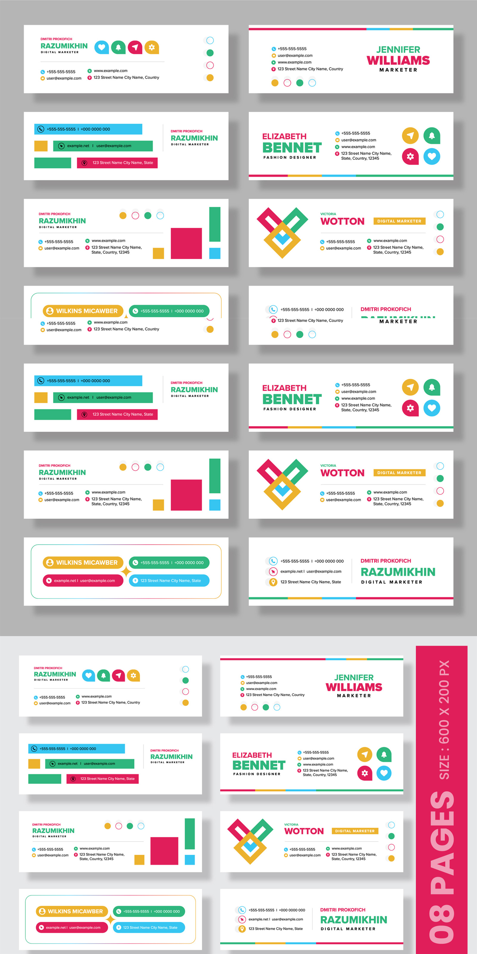 Creative Email Signature Template Layout - TemplateMonster