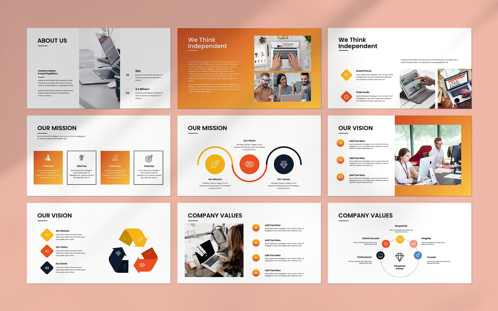 Look PowerPoint Presentation Template - TemplateMonster