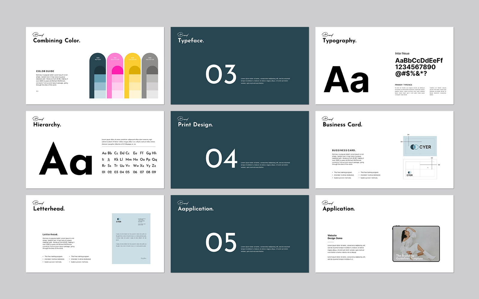 Brand Guideline Company Powerpoint Layout - TemplateMonster