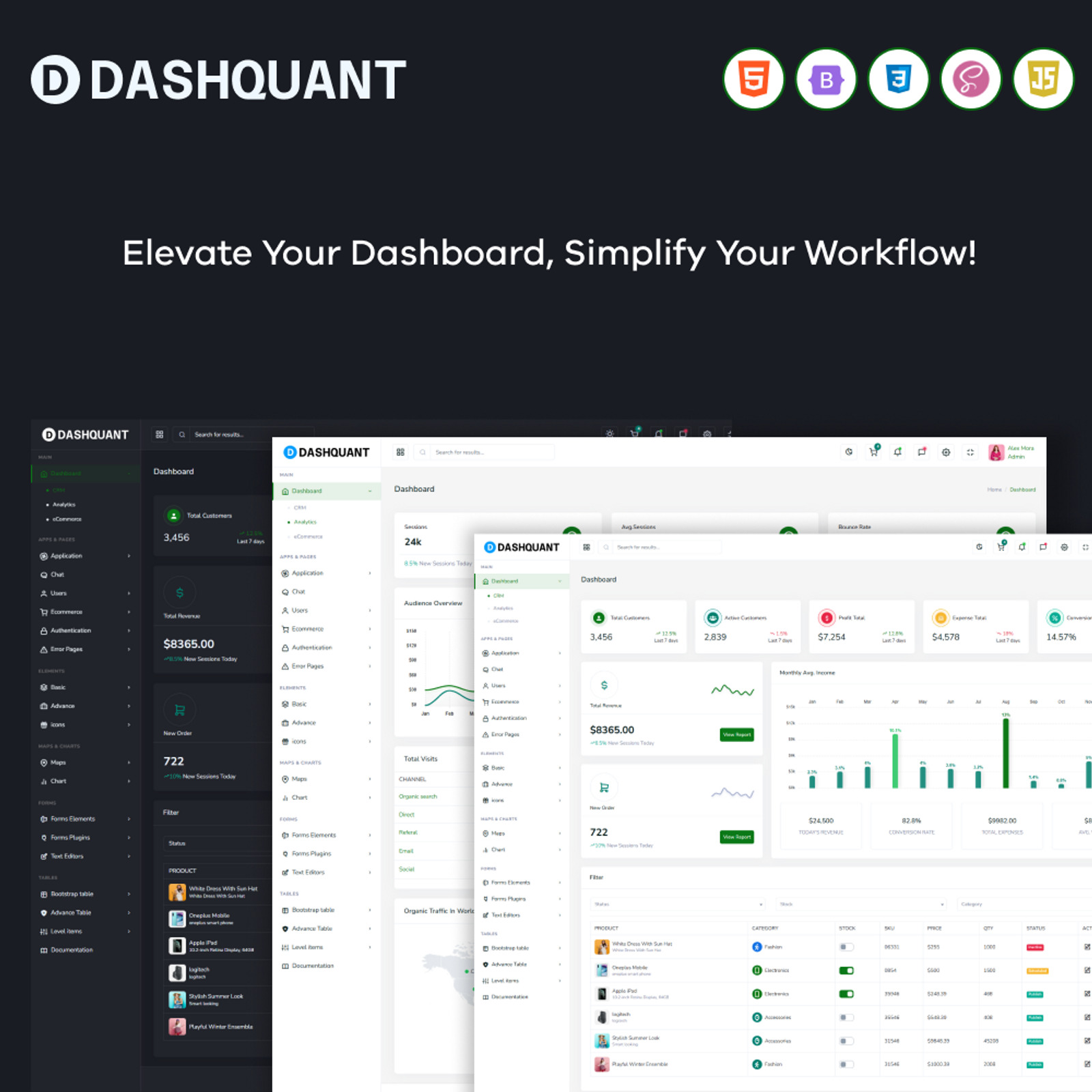 DashQuant – Bootstrap 5 Admin Dashboard Template