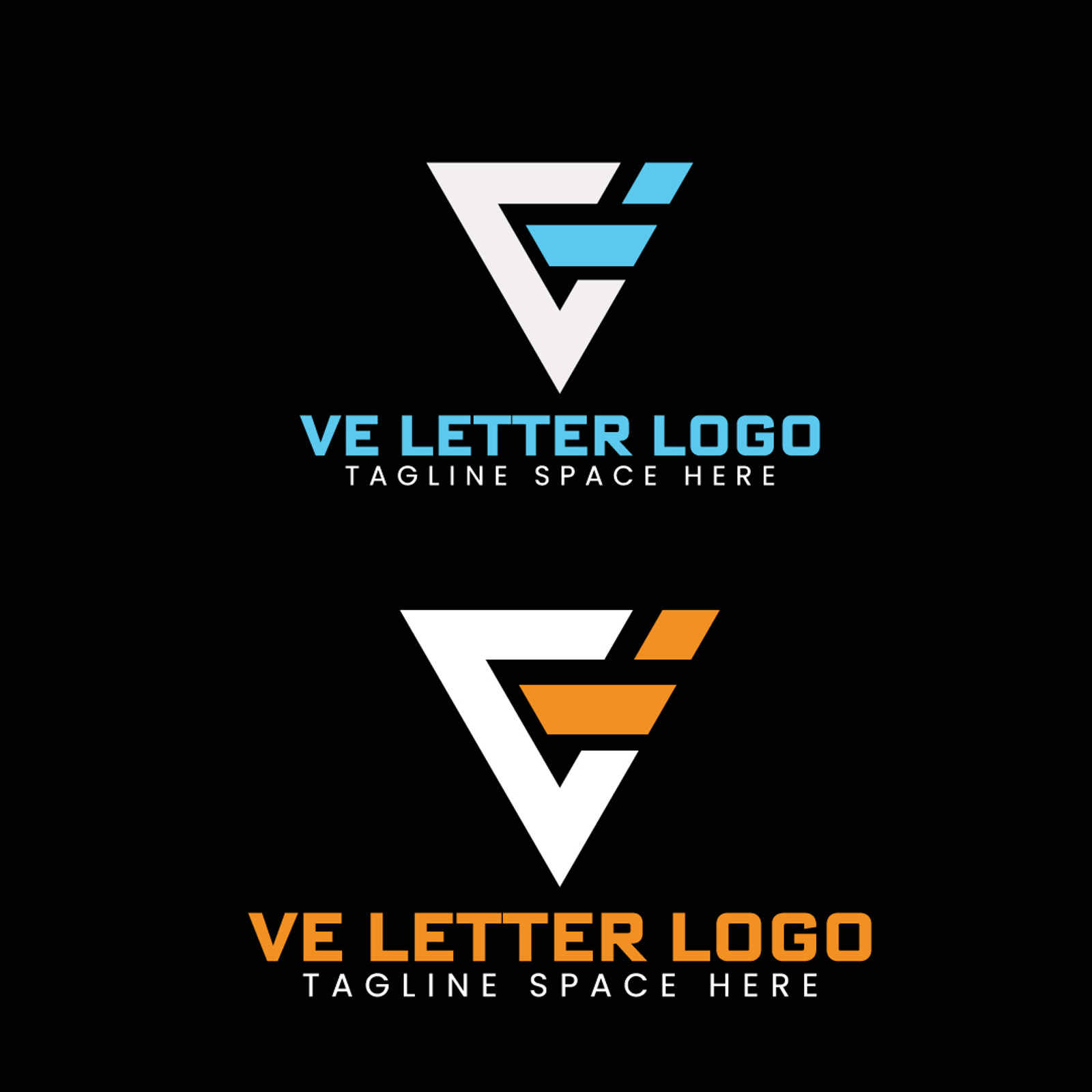 VE Letter Logo Template-Brand Identity - TemplateMonster