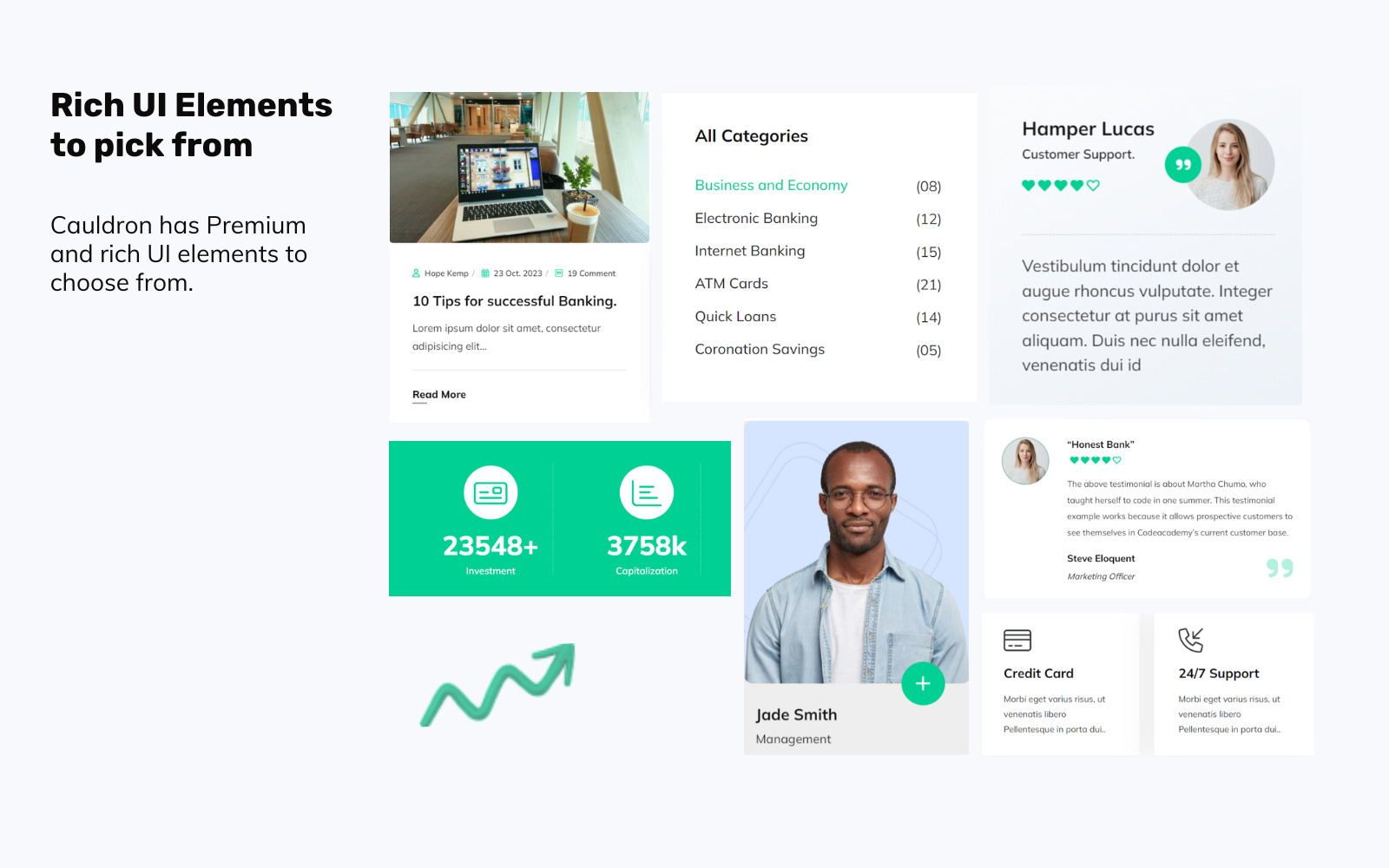 Cauldron - Banking and Finance Modern HTML Website Template