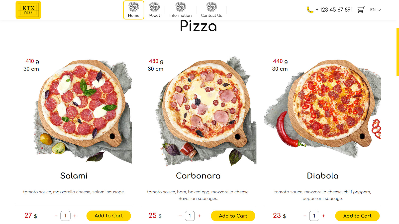 Template Htm5 Responsive Pizza Free Download KTX Pizza - Responsive HTML5 Template for Pizza Delivery Service