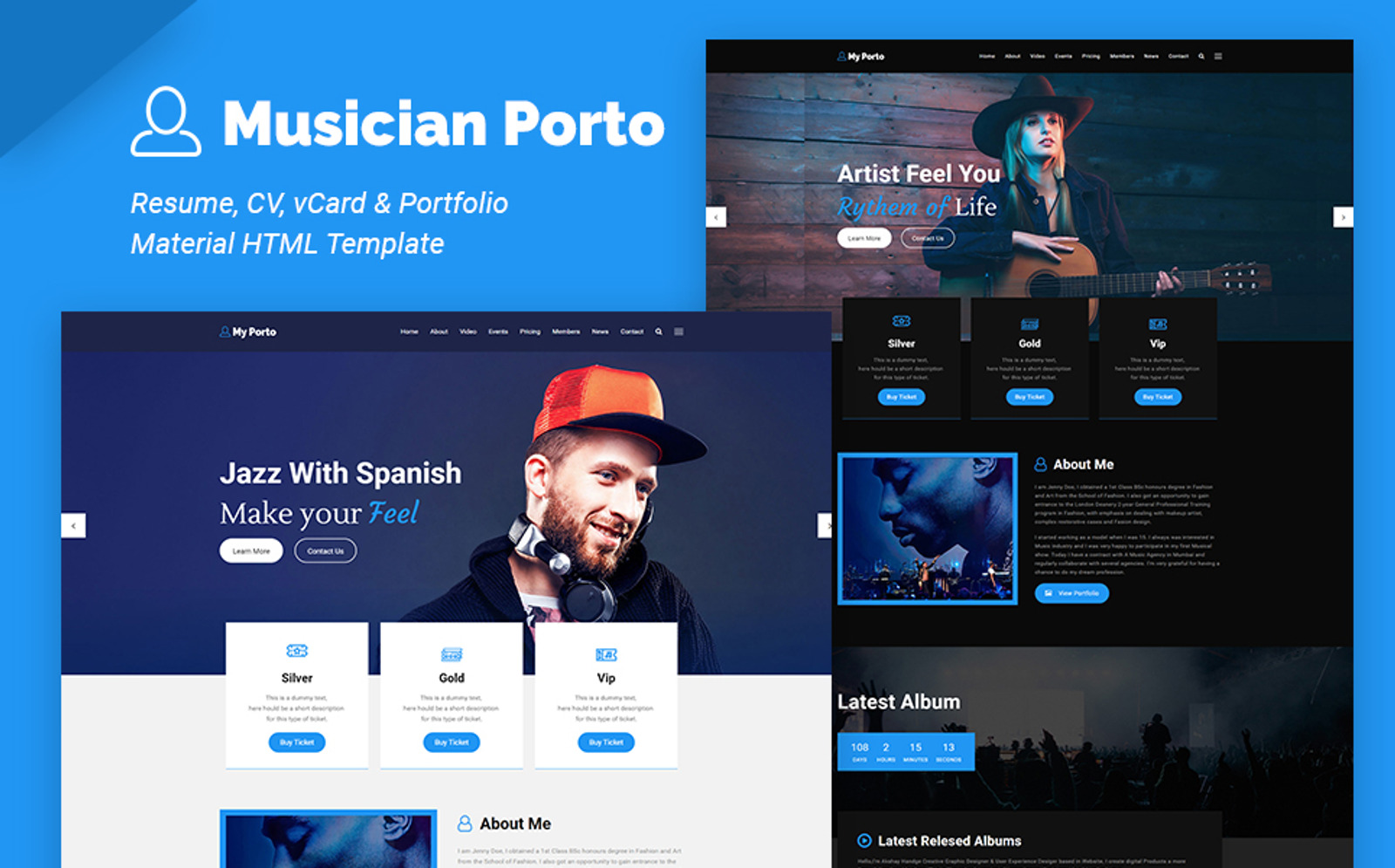 Hello Resume - CV, vCard and Portfolio HTML Website Template