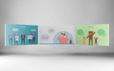 Happy People Infographic Microsoft PowerPoint Template Small Screenshot Happy People Infographic PowerPoint Template