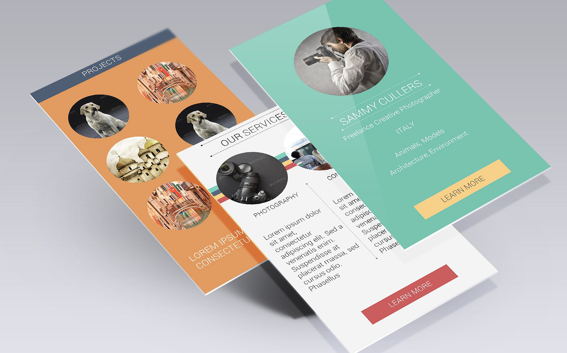 Flat - Smart Phone Amazing PPT Template Small Screenshot Flat - Smart Phone PowerPoint Template